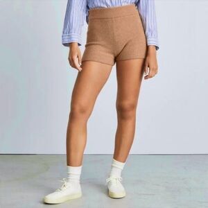 NWT Everlane The Cozy Stretch Short in Tan Size Large
